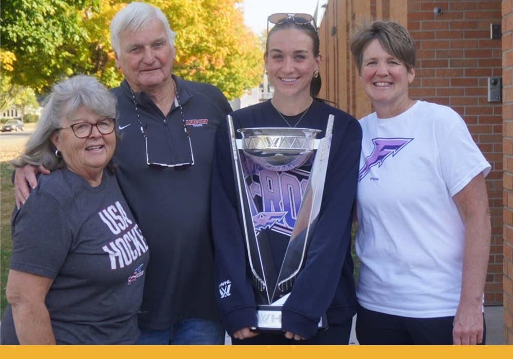 Taylor and close ones with the Walter Cup