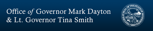 header: Office of Governor Mark Dayton and Lt. Governor Tina Smith