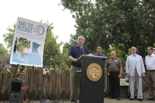 Governor Dayton announces the Year of Water Action at the 2016 Minnesota State fair