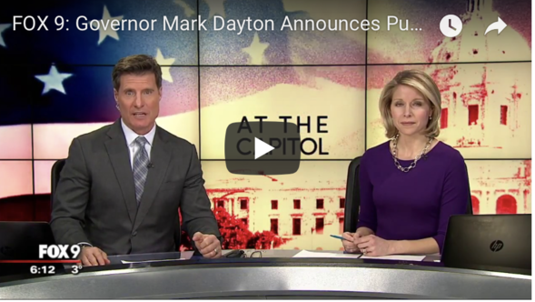 CLICK HERE TO WATCH: Governor Dayton announces Public Works Proposal