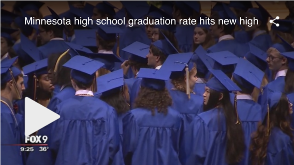 Click here to watch: Minnesota high school graduation rate hits new high