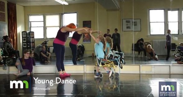 Young Dance is an all abilities dance class in Minneapolis. Click here to learn more from a video. 