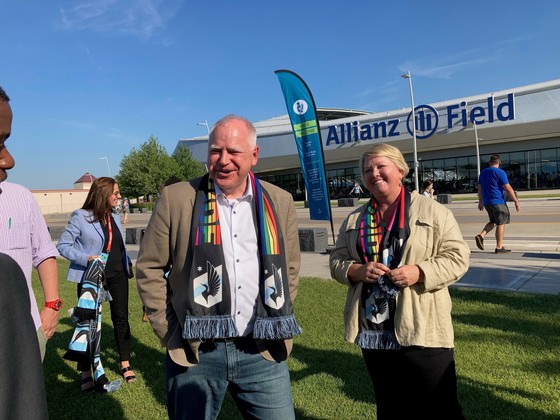 Governor Walz visits Alliance field 