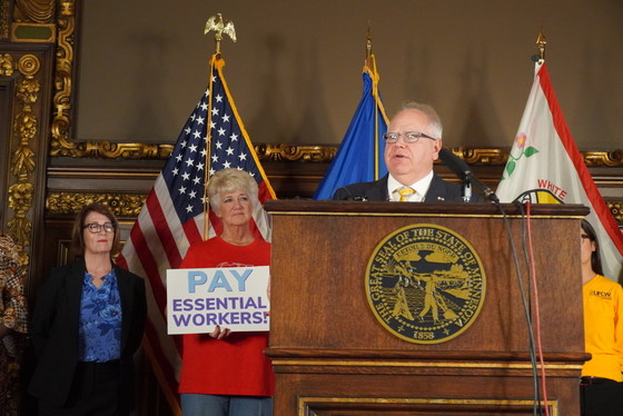 Governor Walz at Frontline Workers Press Conference 