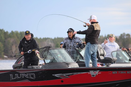 Governor Walz fishing on boat 