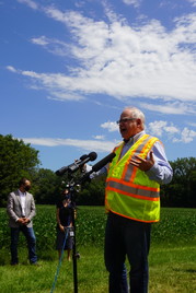 Governor Walz at highway project 