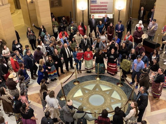 Lt. Governor Flanagan participates in round dance celebration 