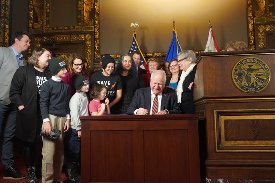 Governor Walz signs first bill of 2023 legislative session  