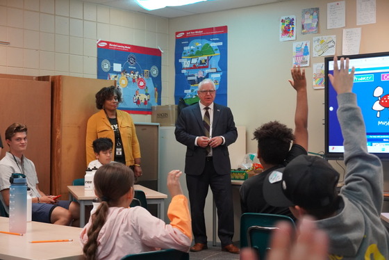 Governor Walz highlights back-to-school rebate checks