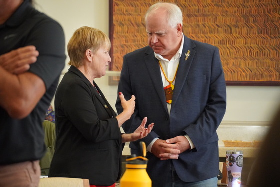 Governor Walz speaks to tribal leader 