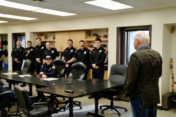 Governor Walz meets with firefighters in Saint Paul