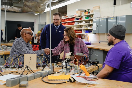 Lt. Governor Peggy Flanagan tours Minneapolis Career and Techincal College 