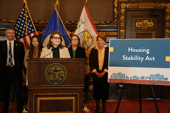 Lieutenant Governor Flanagan speaks to press in the State Capitol