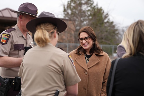 Lt Governor Flanagan at State Patrol Office 