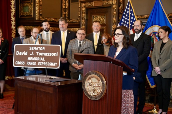 Lt. Governor Flangana delivers remarks from the State Capitol