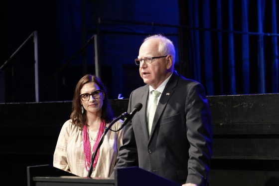 Governor Walz, Lieutenant Governor Flanagan deliver remarks to press at First Avenue