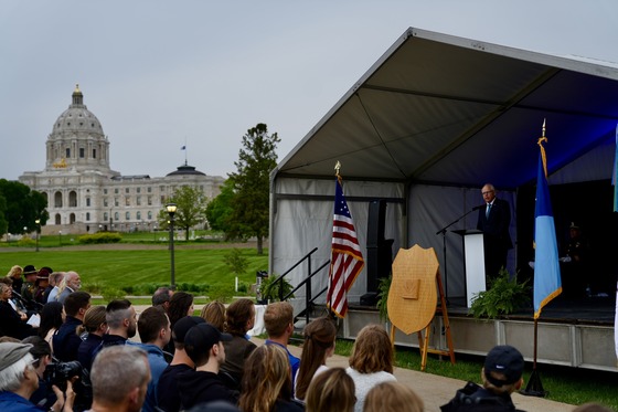 Governor Walz delivers remarks at Peace Officer Memorial Day