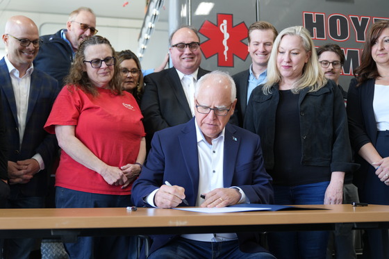 Governor Walz signs EMS bill into law