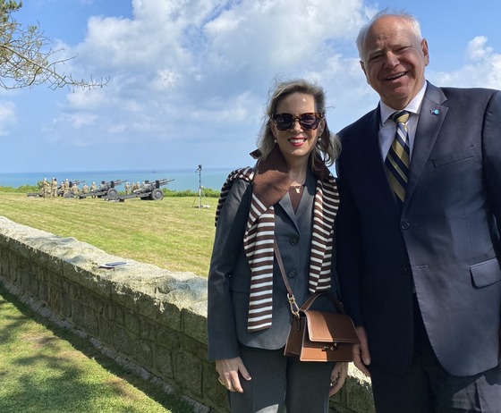 Governor Walz and First Lady Gwen Walz commerate D-Day anniversary 