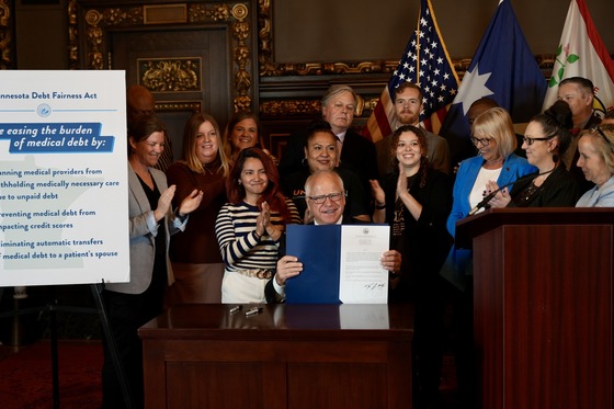 Governor Walz cerimonially signs bill 