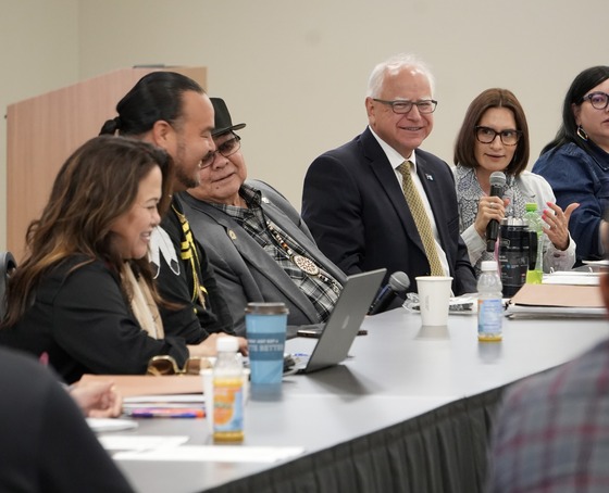 Governor Walz speaks at Red Lake Nation