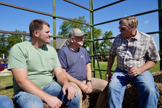 Governor Walz tours the Kruger family farm