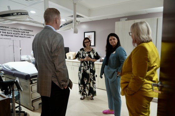 Lt. Governor Flanagan tours Whole Women's Health clinic in Bloomington