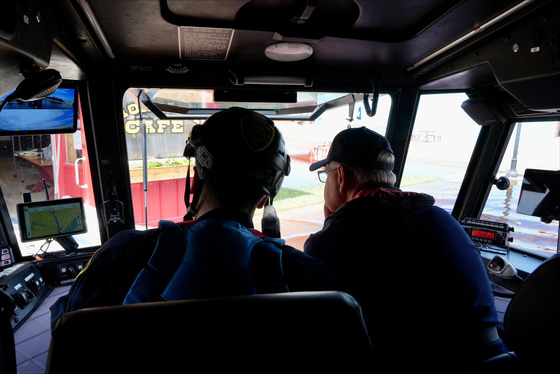 Governor Walz surveys flood damages