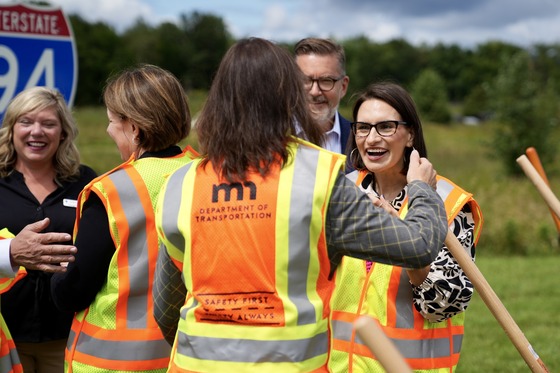 Lt Governor Flanagan breaks ground on the I-94 Corridor in Monticello