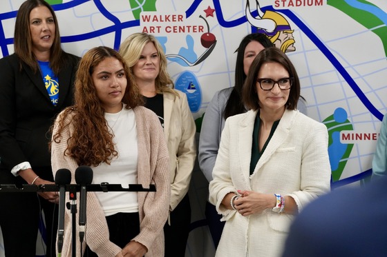 Lieutenant Governor Flanagan speaks to press about Dual Training Grants for child care workers