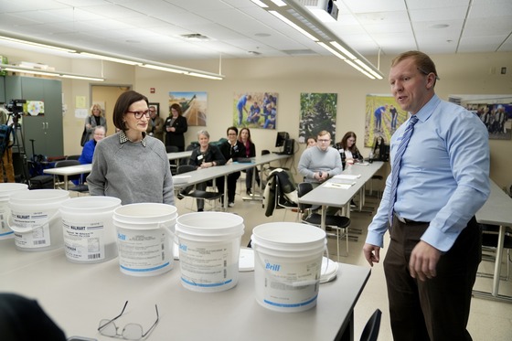 Lt. Governor Flanagan tours Riverland Community College