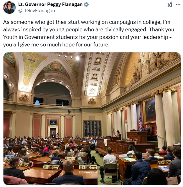 lg tweet youth in government