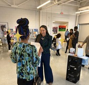 Ashley Oolman at the Black History Month Wax Museum