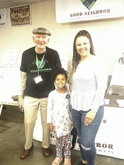 CEO and community members at St Peter Festival of Nations