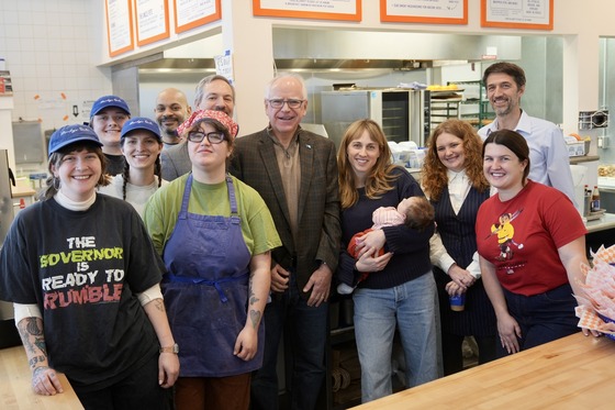 Governor Walz highlights Paid Leave at Marty's Deli