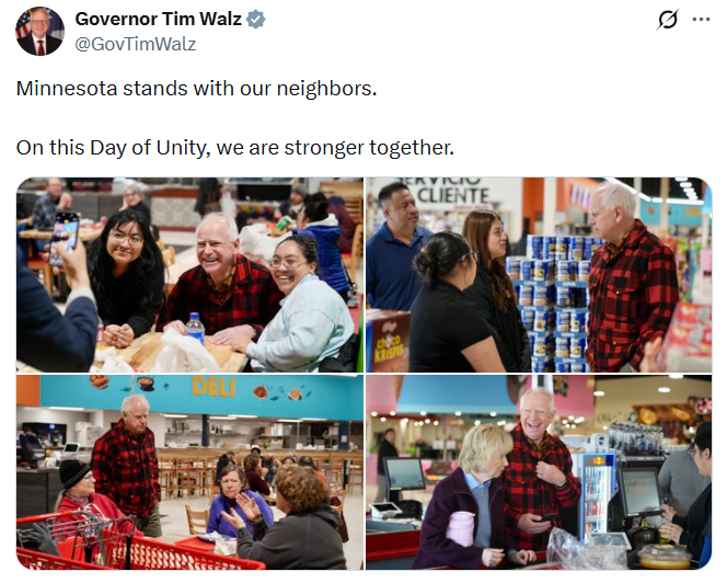 Governor Walz spends time in community on Day of Unity