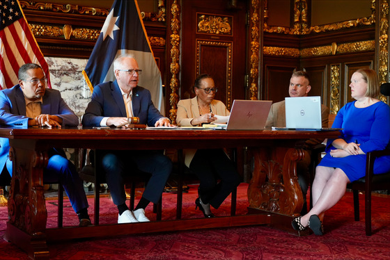 Governor Walz chairs an emergency meeting of the Board of Pardons