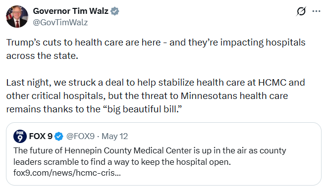 Governor Walz highlights the Trump Administration's threat to health care
