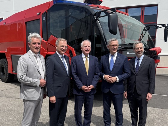 Governor Walz tours Rosenbauer International