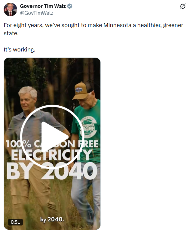Governor Walz celebrates eight years of climate accomplishments