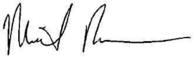 Signature of Michael Rossman