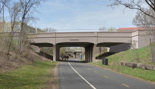 A rendering of the new Cedar Avenue bridge shows the new design that closely resembles the historic style of the original bridge