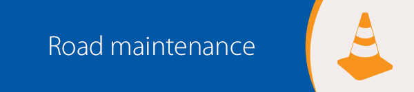road maintenance banner