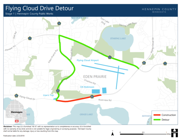 Flying Cloud Drive detour