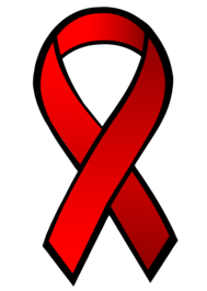 Image of folded red ribbon