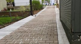 Permeable paver alley project