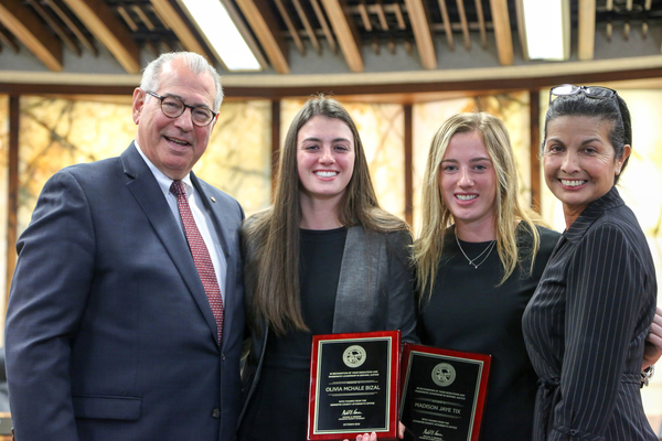 Blake students receive award from Mike Freeman and Lolita Ulloa