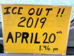 Ice out signs 2019