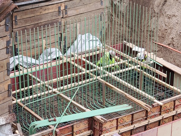 Bridge abutment footing