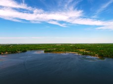 Aerial drone photo of Medicine Lake